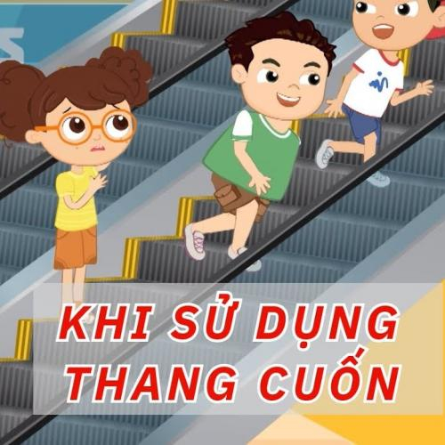 (Góc phụ huynh) [Kỹ năng an toàn cho trẻ] Dạy con cách sử dụng thang cuốn